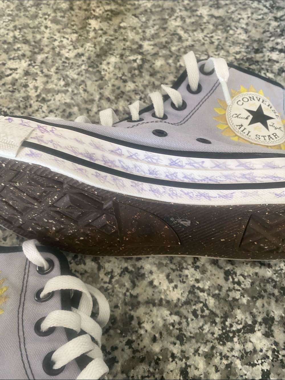 Converse sunflower high top sneakers - Picture 11 of 16